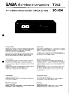 Saba SC1010 - Service Manual